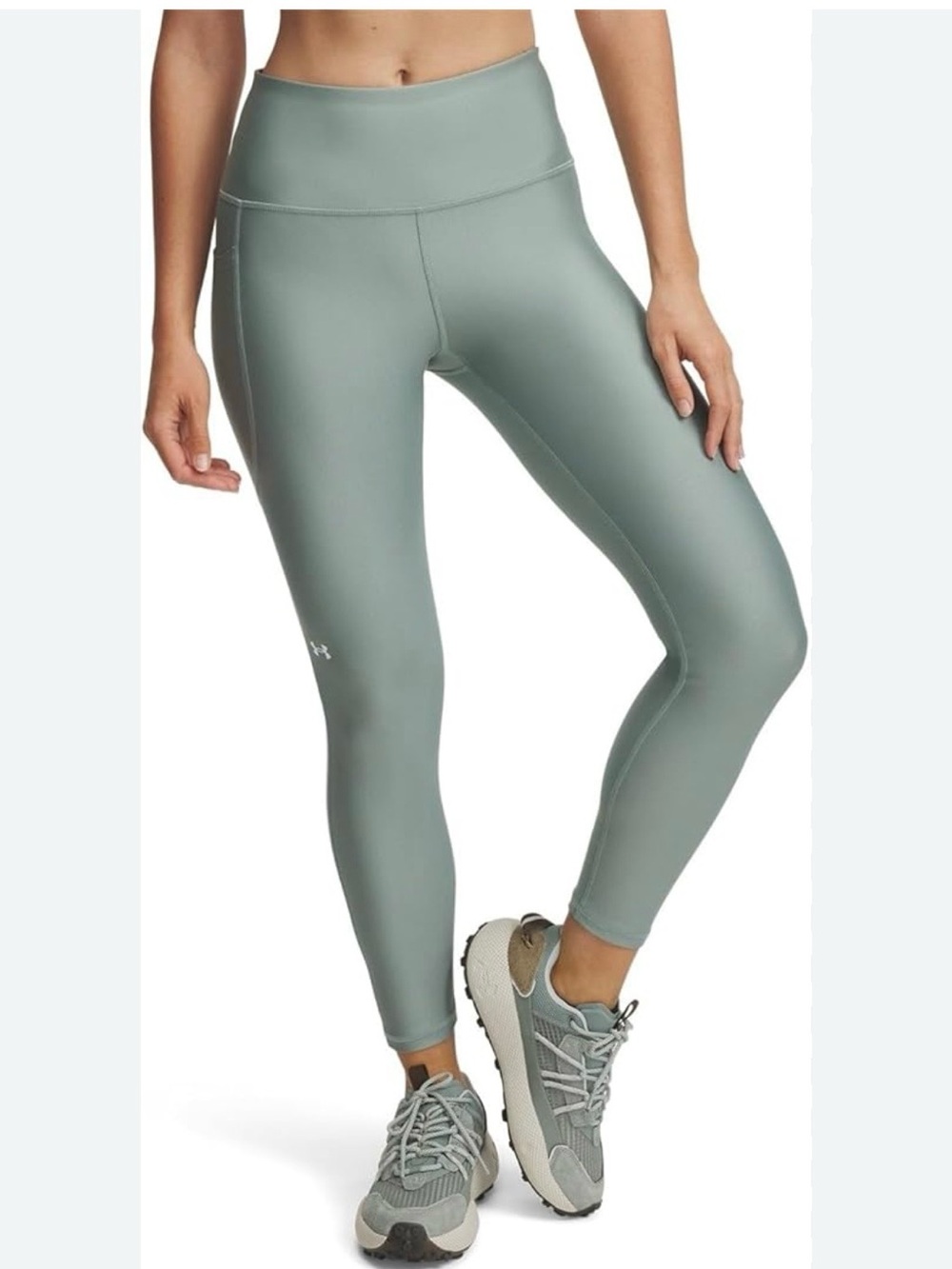 Under Armour Sage Green High-Rise Performance Leggings XS - Picture 3 of 8